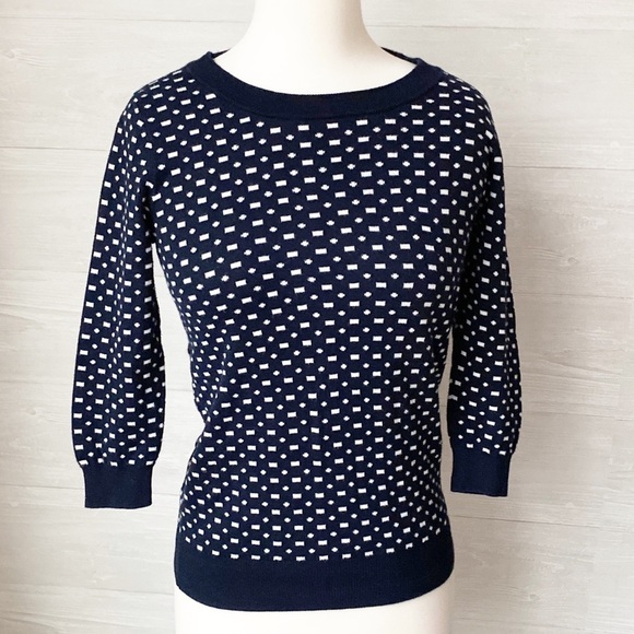 J. Crew Sweaters - WOMEN'S J.Crew Navy White Sweater
